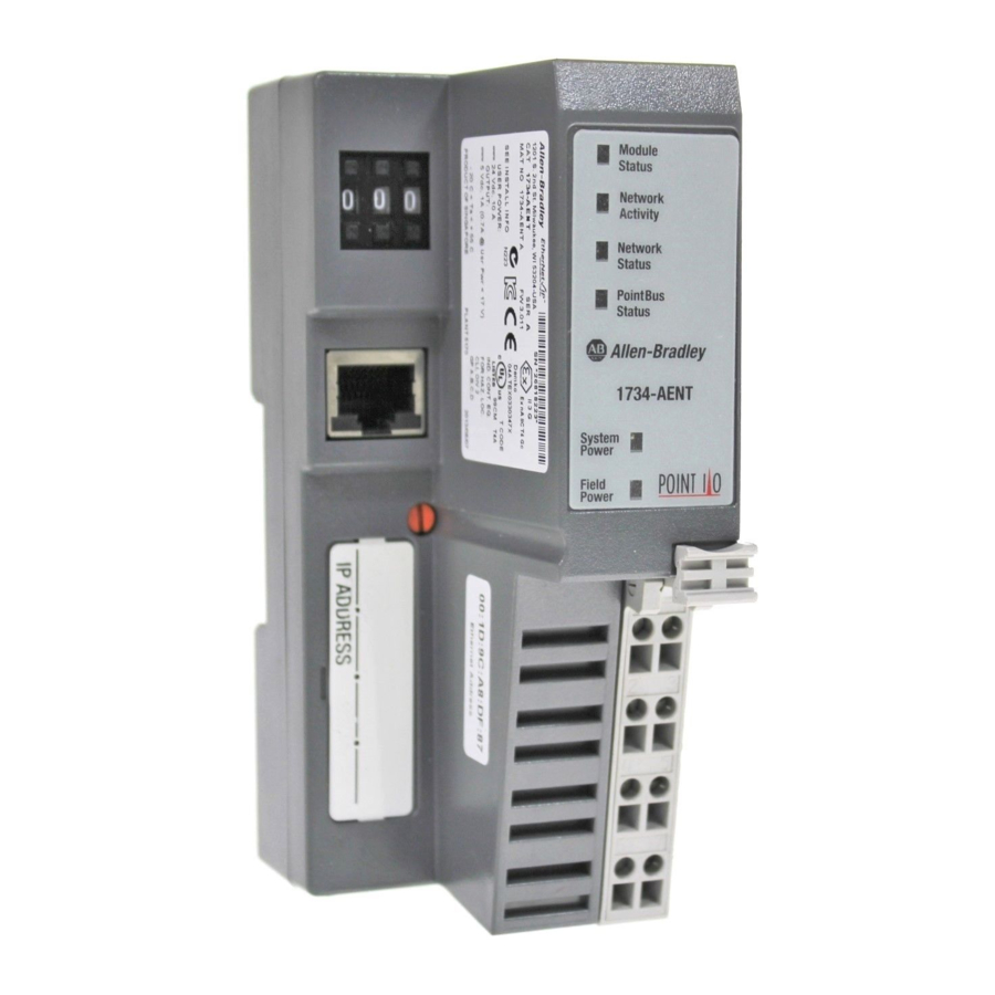 Allen-Bradley Rockwell Automation 1734-AENT User Manua