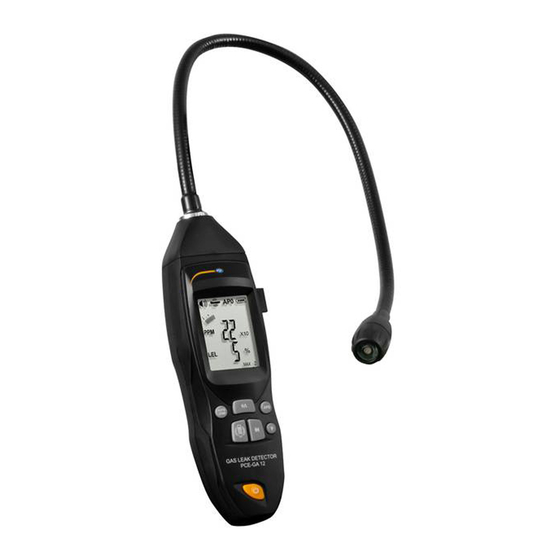 PCE Instruments PCE-GA 12 User Manual