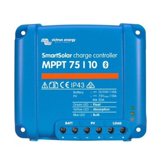 Victron energy SmartSolar MPPT 75/10 Manuals