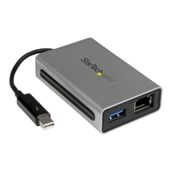 StarTech.com TB2USB3GE Instruction Manual