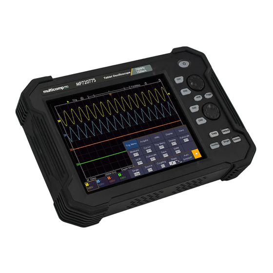 multicomp pro MP720775 Quick Manual