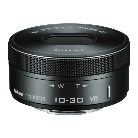 Nikon 1 NIKKOR VR 10-30mm f/3.5-5.6 User Manual