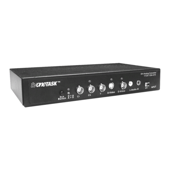 TV One 1T-DV1394-A70 Instruction Manual