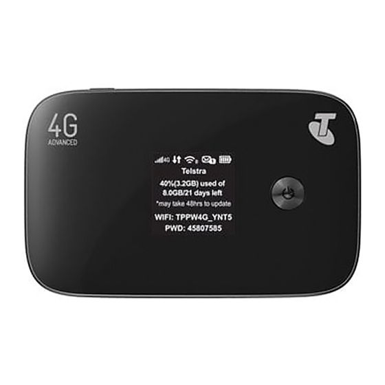 Telstra Wi-Fi 4G Advanced Pro X User Manual