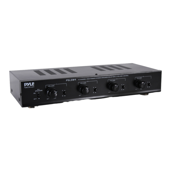 Pyle PSLSW4 User Manual