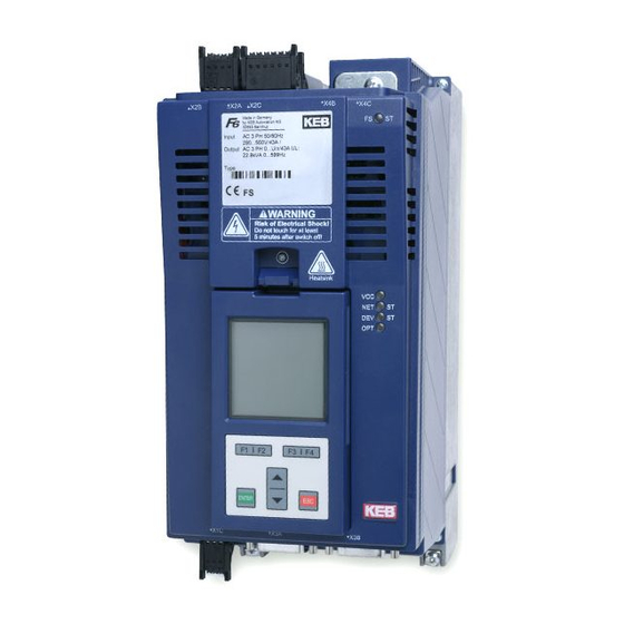 KEB COMBIVERT F6 Instructions For Use Manual