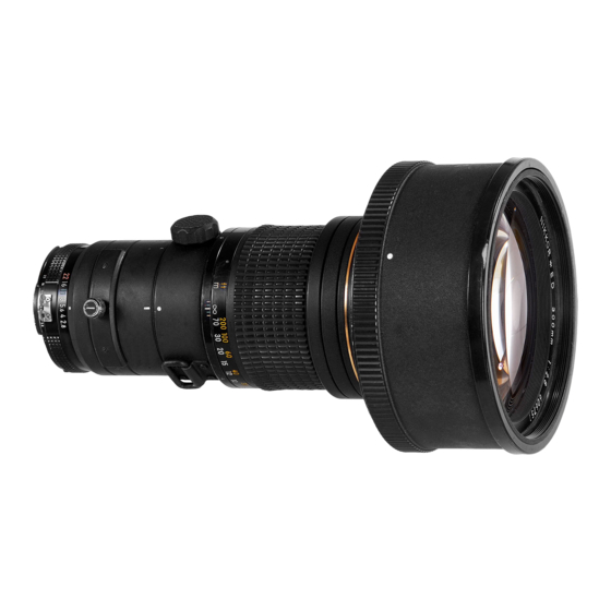 Nikon Nikkor ED 300mm f/2.8 IF Instruction Manual