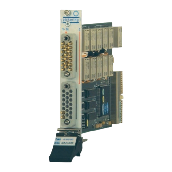 Pickering PXi 40-660A Manuals