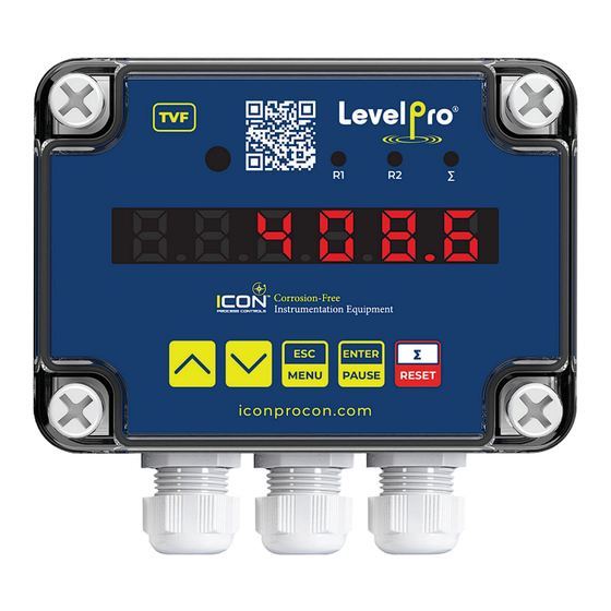 ICON LevelPro TVF Series Quick Start Manual