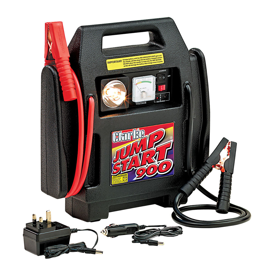 Clarke Jumpstart 900 Operating & Maintenance Manual