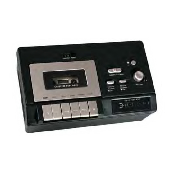 User Manuals: Fission E-K701 Cassette Tape Deck