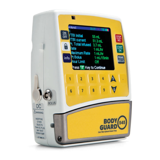 CME Medical Bodyguard 545 Quick User Manual