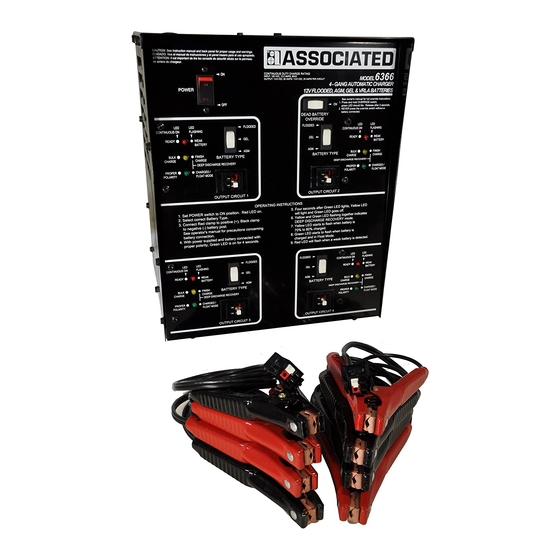 Associated 6366 12V Battery Charger Manuals