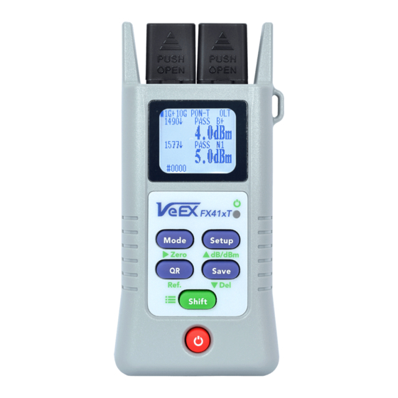 VeEX FX41xT Quick Start Manual