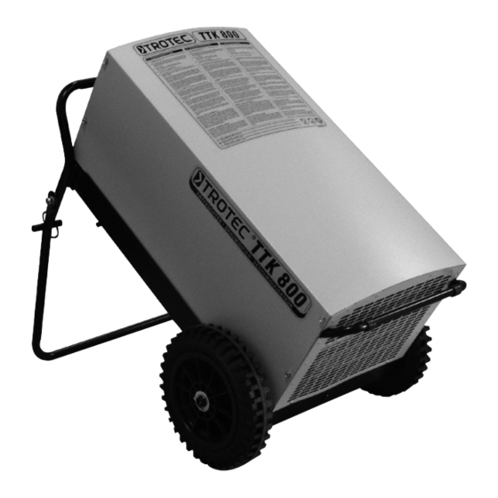 Trotec TTK 800 Operating Manual