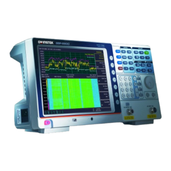 GW Instek GSP-8000 Series Quick Start Manual
