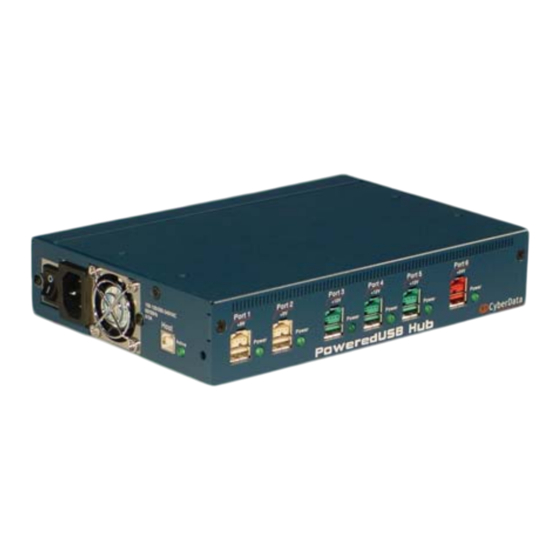 CyberData PoweredUSB Hub Specification Sheet