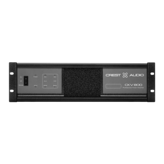 Crest Audio CKV800 Specifications