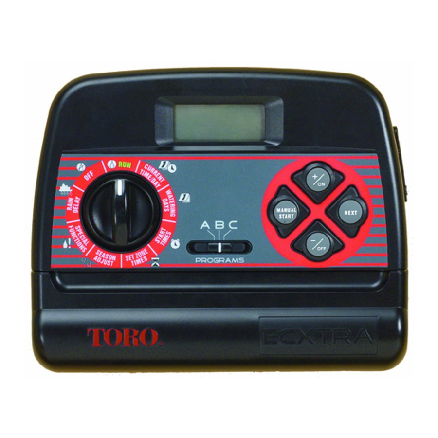 Toro ECXTRA Sprinkler Timer Manuals