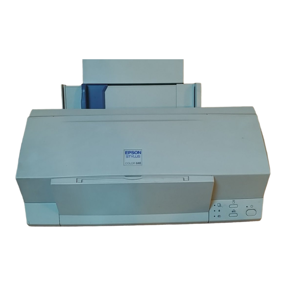 Epson Color Printer Parts Manual