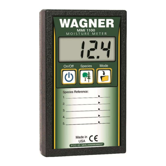 WAGNER MMI 1100 Manuals
