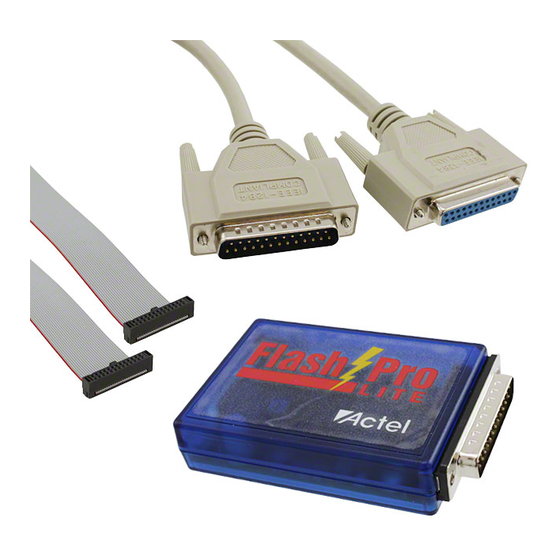 Microsemi FlashPro Lite Quick Start Card