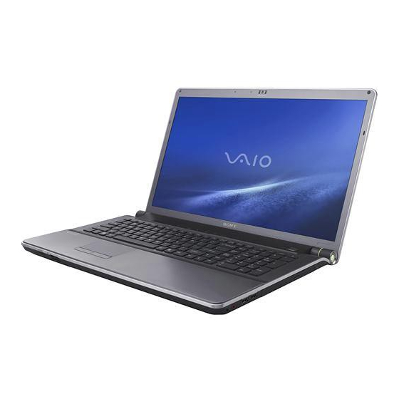 Sony VGN-AW420F Quick Start Manual