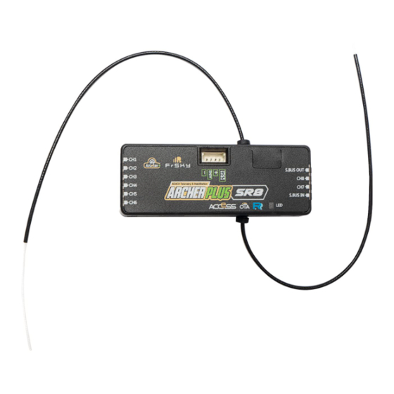 FrSky ARCHER PLUS SR8 Instruction Manual