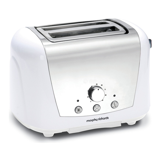 Morphy Richards 44265 ACCENTS WHITE 2 SL TOASTER Instruction Book
