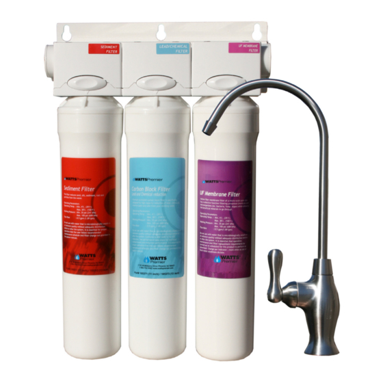 Watts Premier Filter-Pure UF3 Installation, Operation And Maintenance Manual