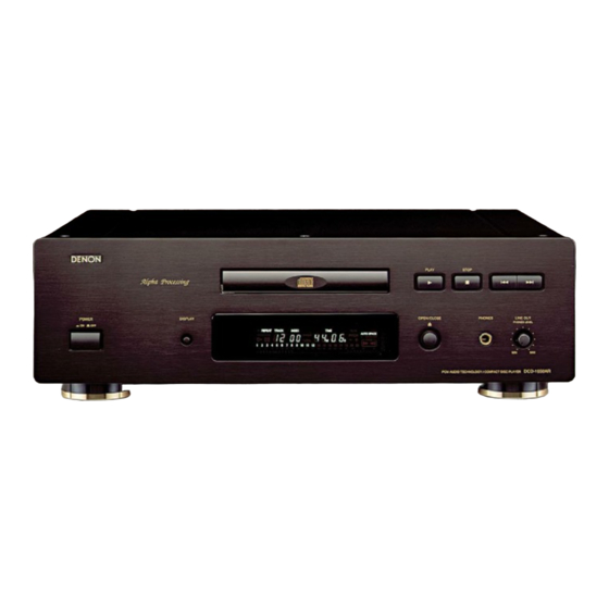 Denon DCD-1650R Operating Instructions Manual