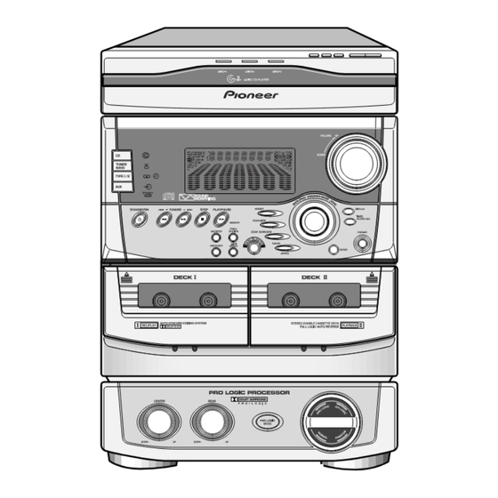 Pioneer XR-A880/KUCXJ Manuals