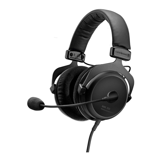 Beyerdynamic MMX 300 Manuals