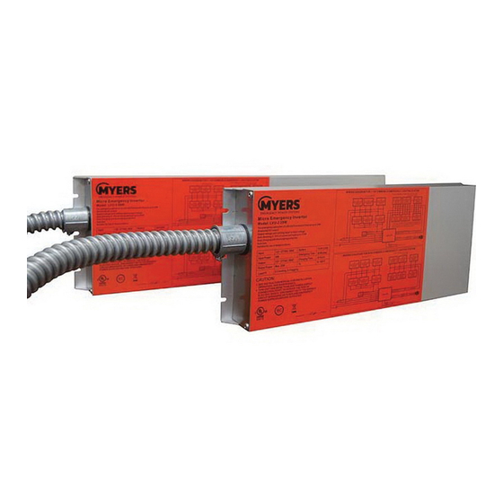 MYERS LVU-2 Instruction Manual