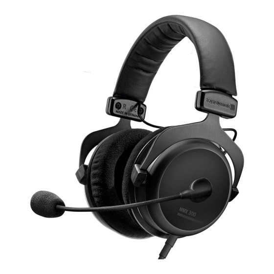 Beyerdynamic MMX 300 Manual