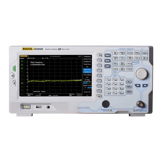 Rigol DSA800E Series User Manual