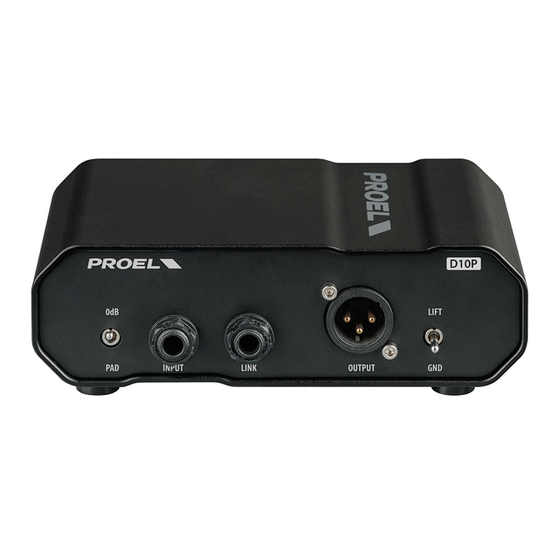 PROEL D10P User Manual
