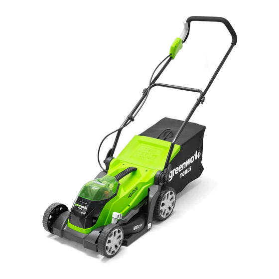 GreenWorks G40LM35 Operator's Manual