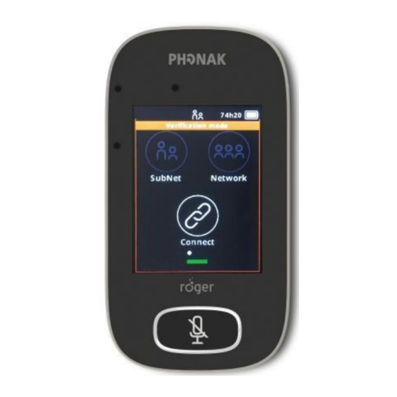 Phonak Roger 02 Verification Manual