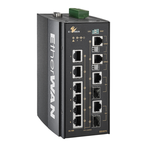 EtherWAN ED3575 Installation Manual