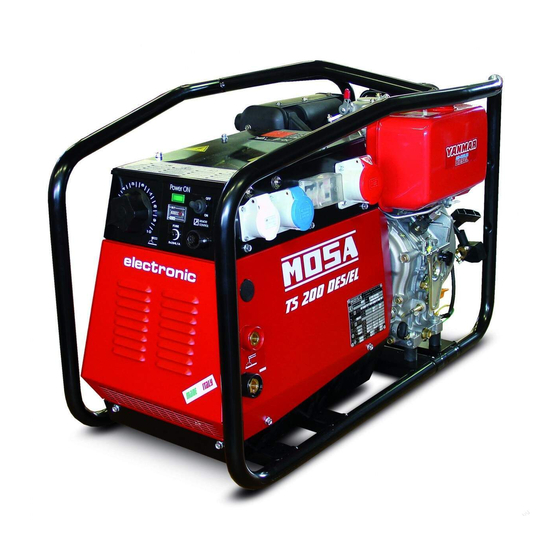 Mosa TS 200 DES/EL Use And Maintenance Manual