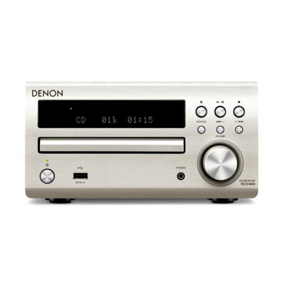 Denon RCD-M40 Owner's Manual