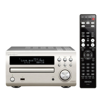 Denon RCD-M40 Quick Start Manual
