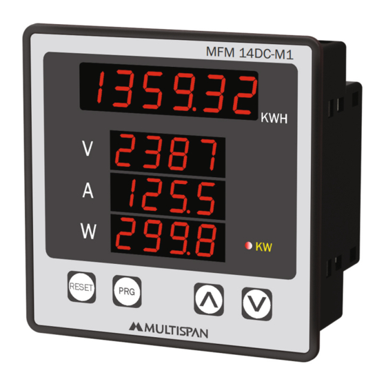 MULTISPAN MFM 14DC-M1 Manual
