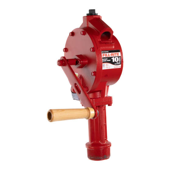 FILL-RITE 100 Series Assembly Instructions Manual