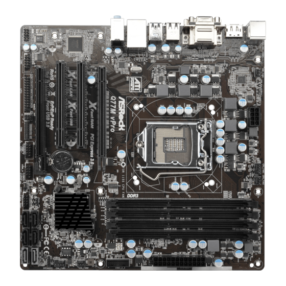 ASROCK Q77M vPro User Manual