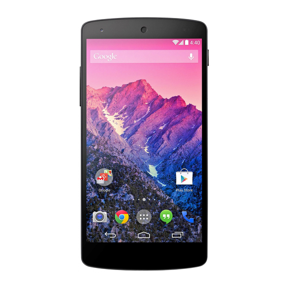 LG nexus 5 Quick Start Manual