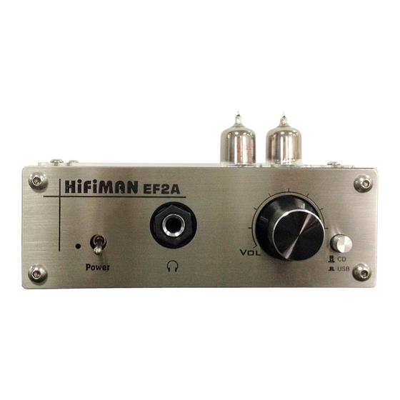 HiFiMAN EF2A Owner's Manual