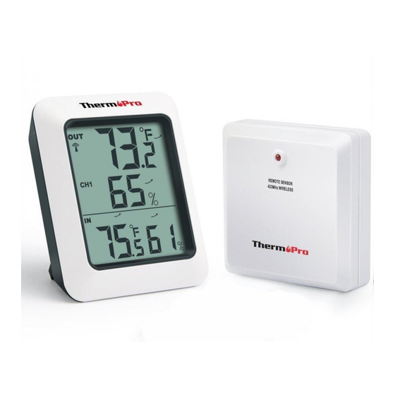 ThermoPro TP-68B/TP-68C Wireless Weather Station Instruction Manual