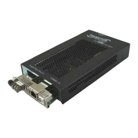 Transition Networks ION001-A Install Manuals